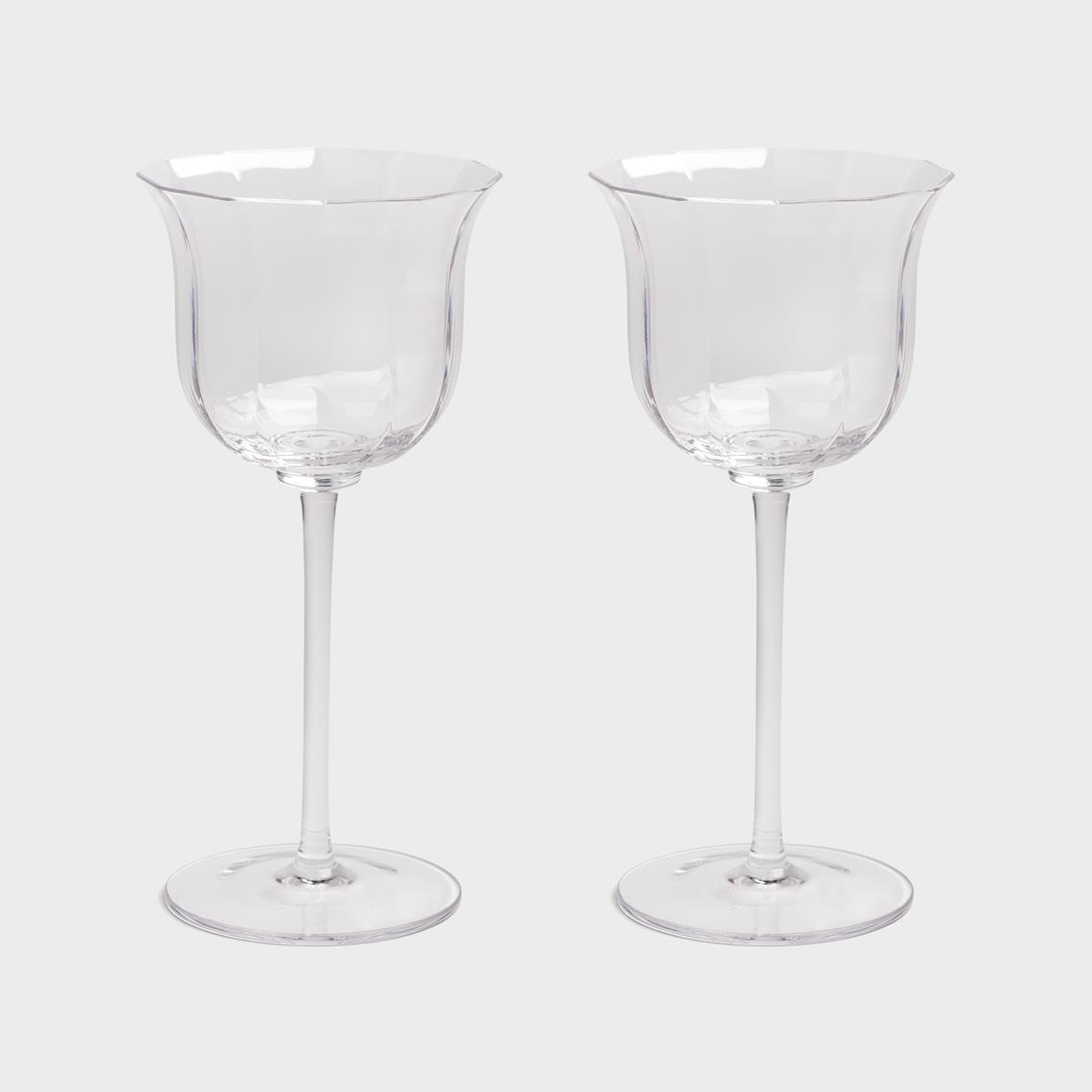 Glass mano crystal set of 2