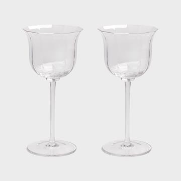 Glass mano crystal set of 2