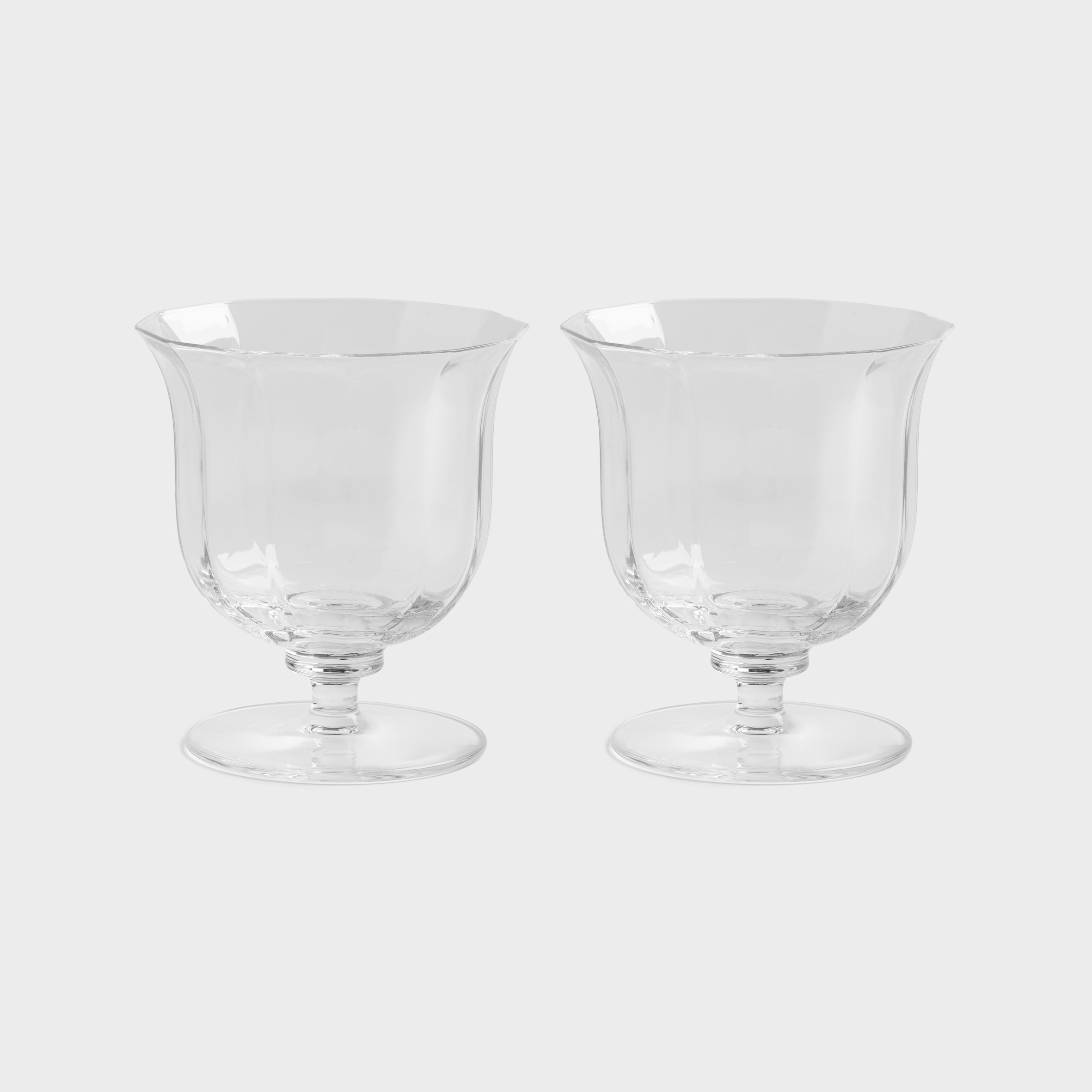 Water glass mano crystal set of 2