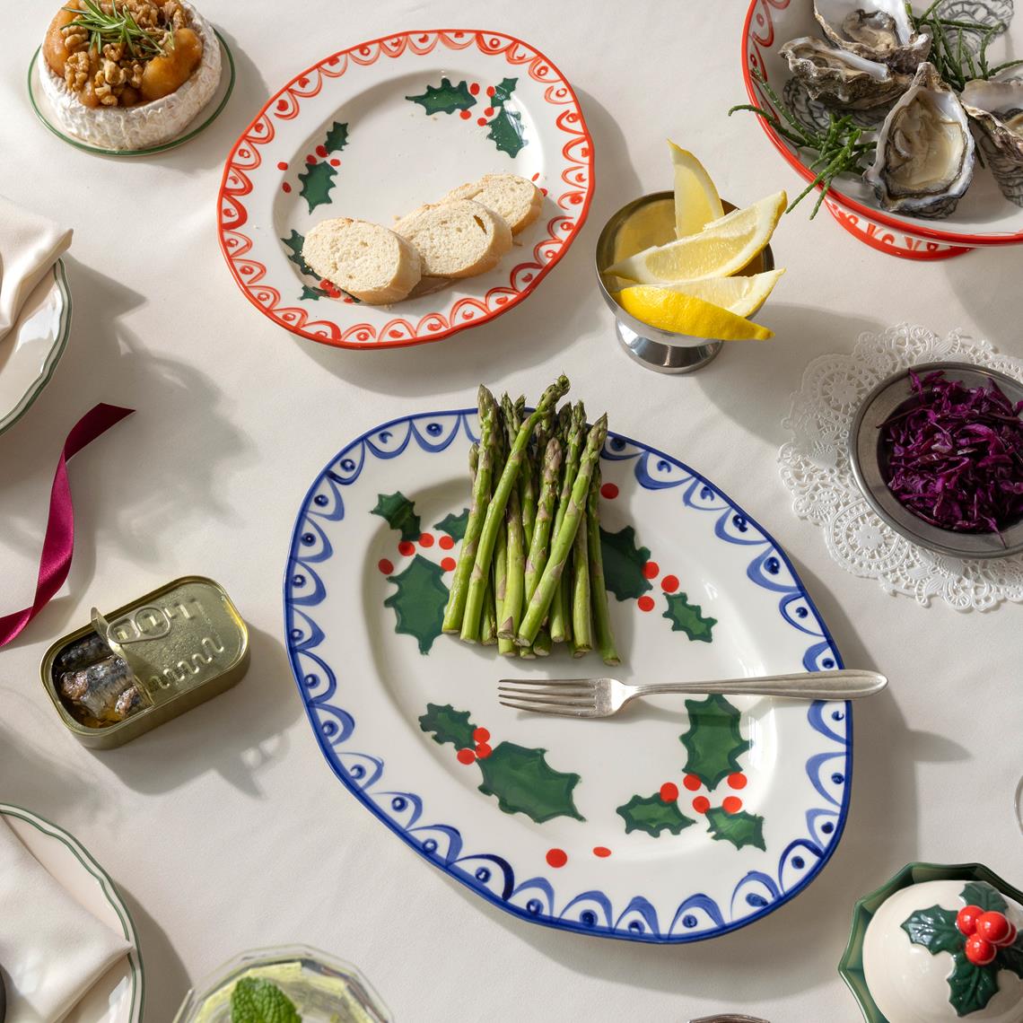 Platter holly small