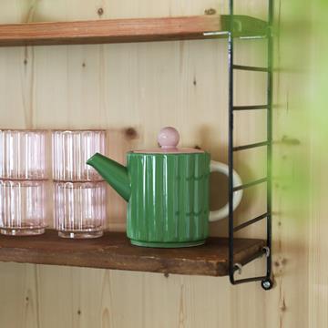 Glass tube pink set of 2