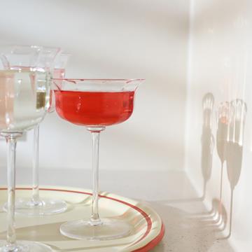 Coupe mano crystal set of 2