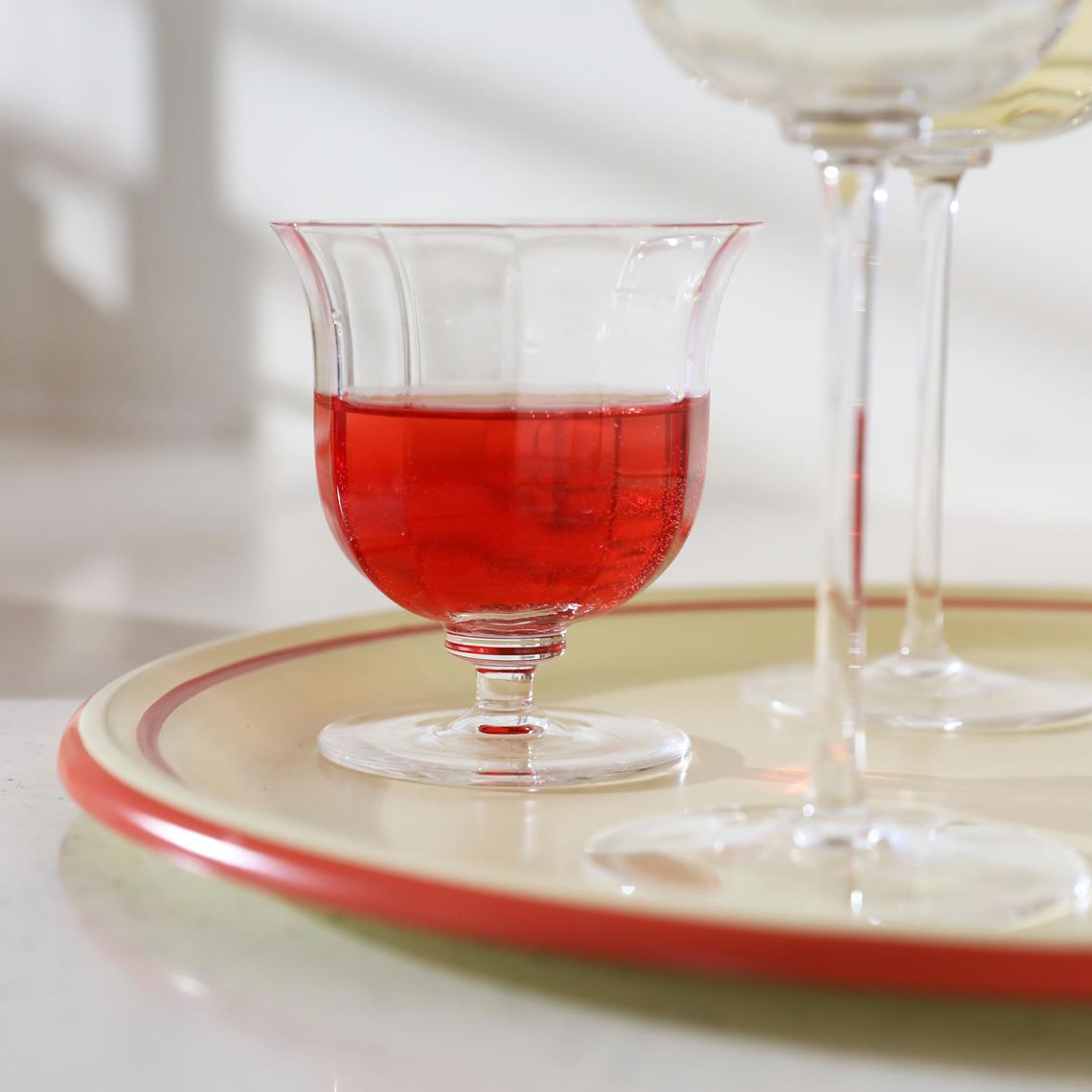 Water glass mano crystal set of 2