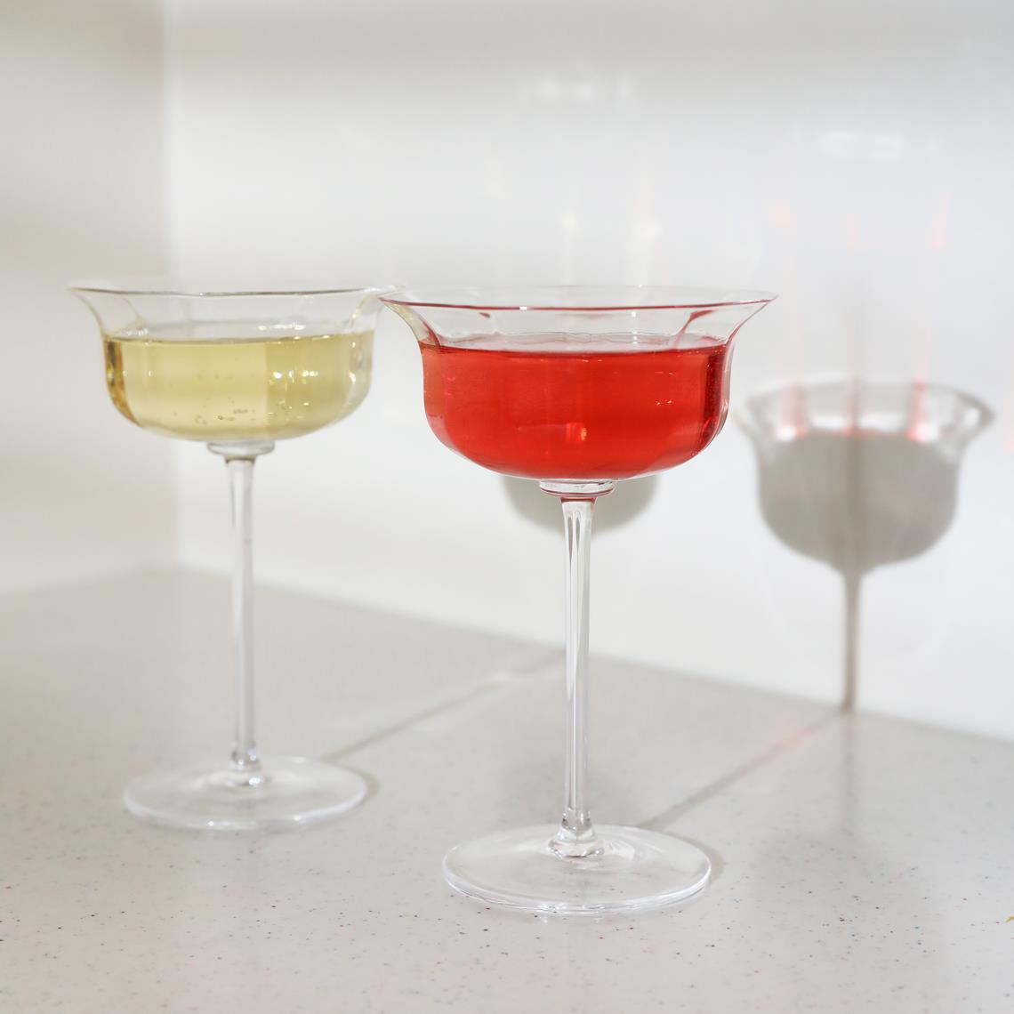 Coupe mano crystal set of 2