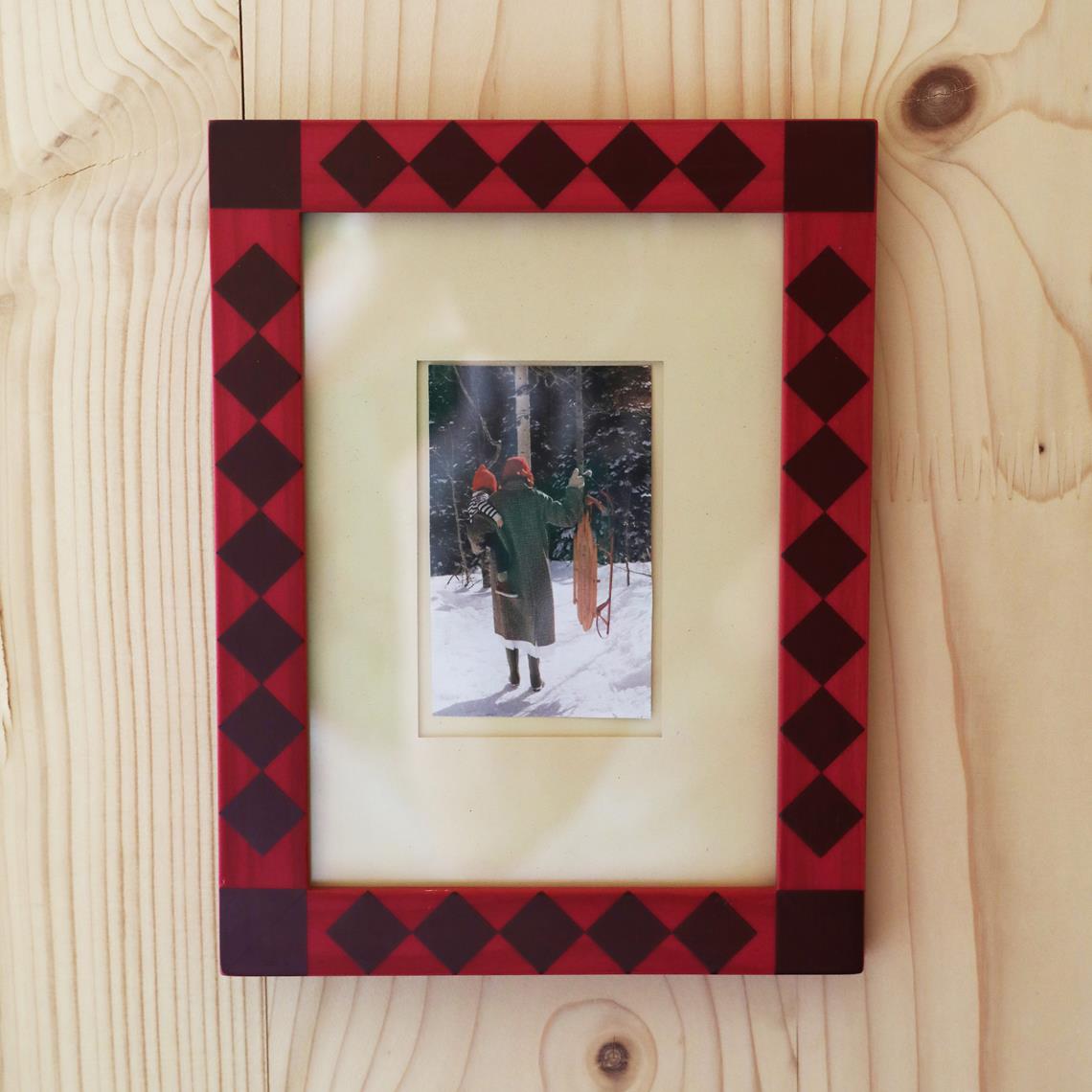 Photo frame osteria A6 burgundy