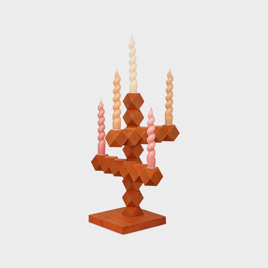 Clean Cut candle holder 5 orange