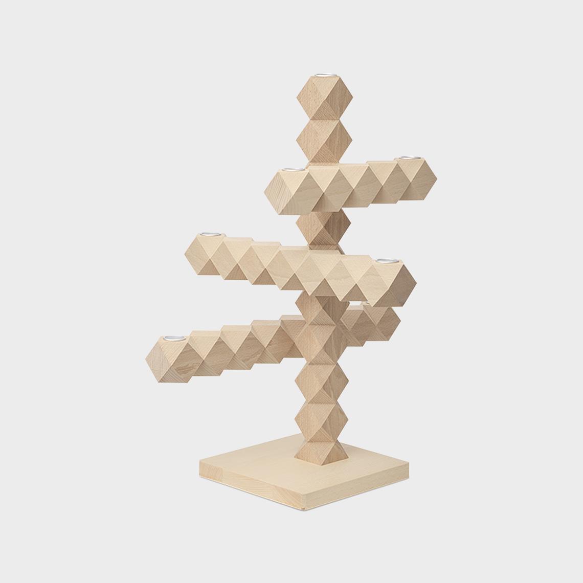 Clean Cut candle holder 7 natural