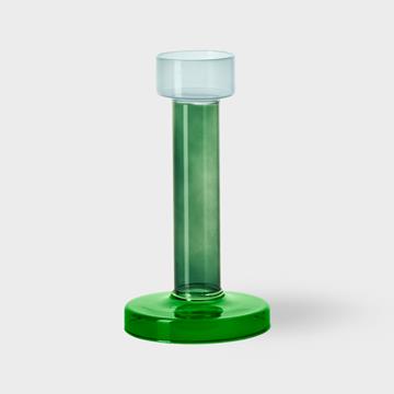 Bole candle holder M blue / green