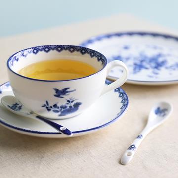 Cup and saucer delftware large set of 2