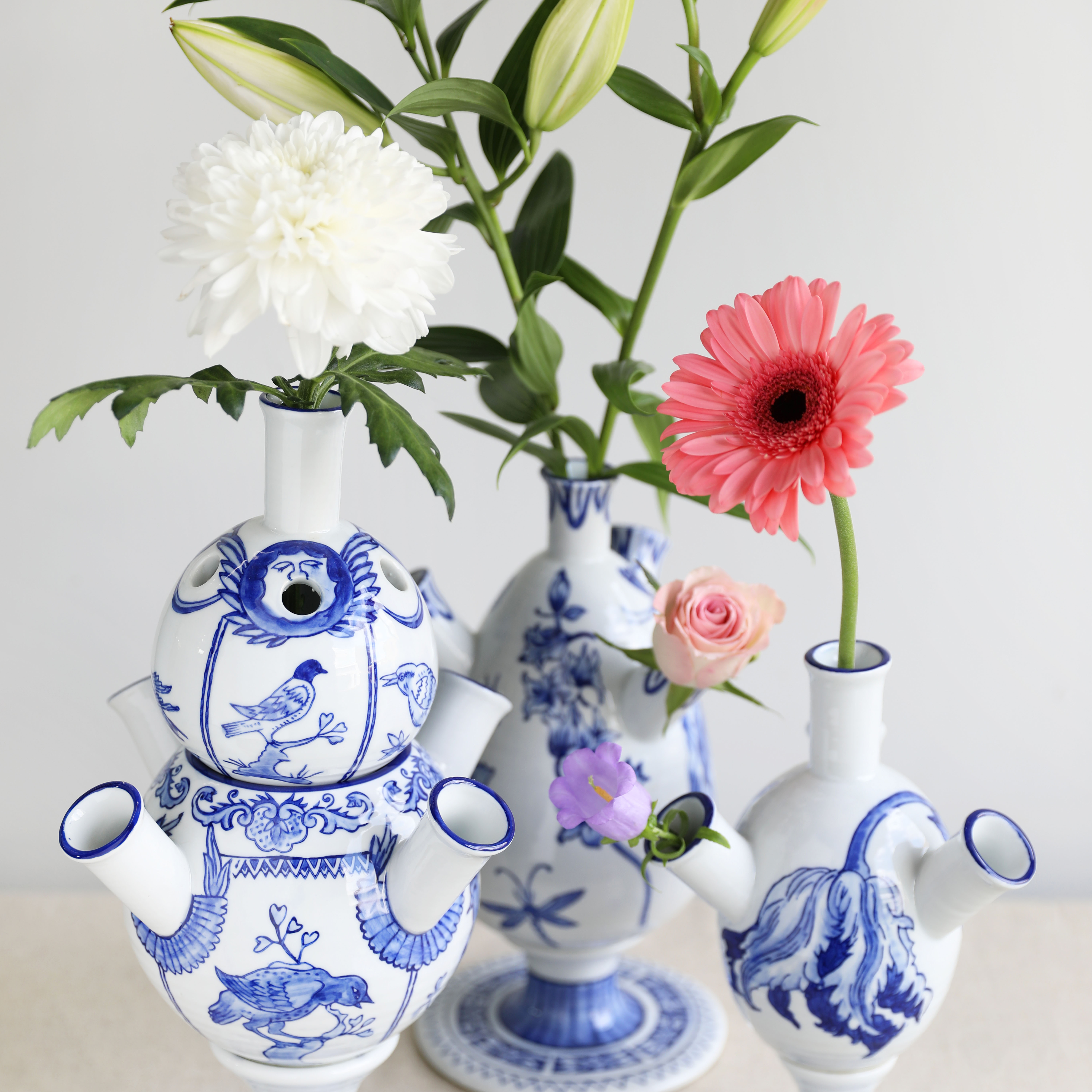 Vase Anouk Bird - New Blues - &k Amsterdam