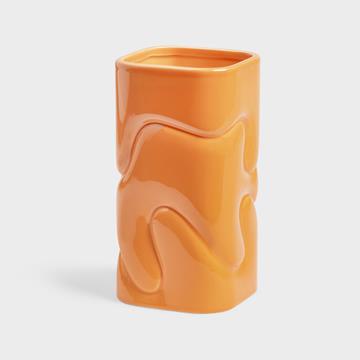 Vase puffy orange