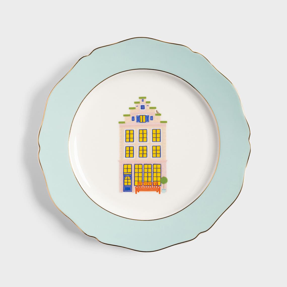 Plate magic mushroom set of 4