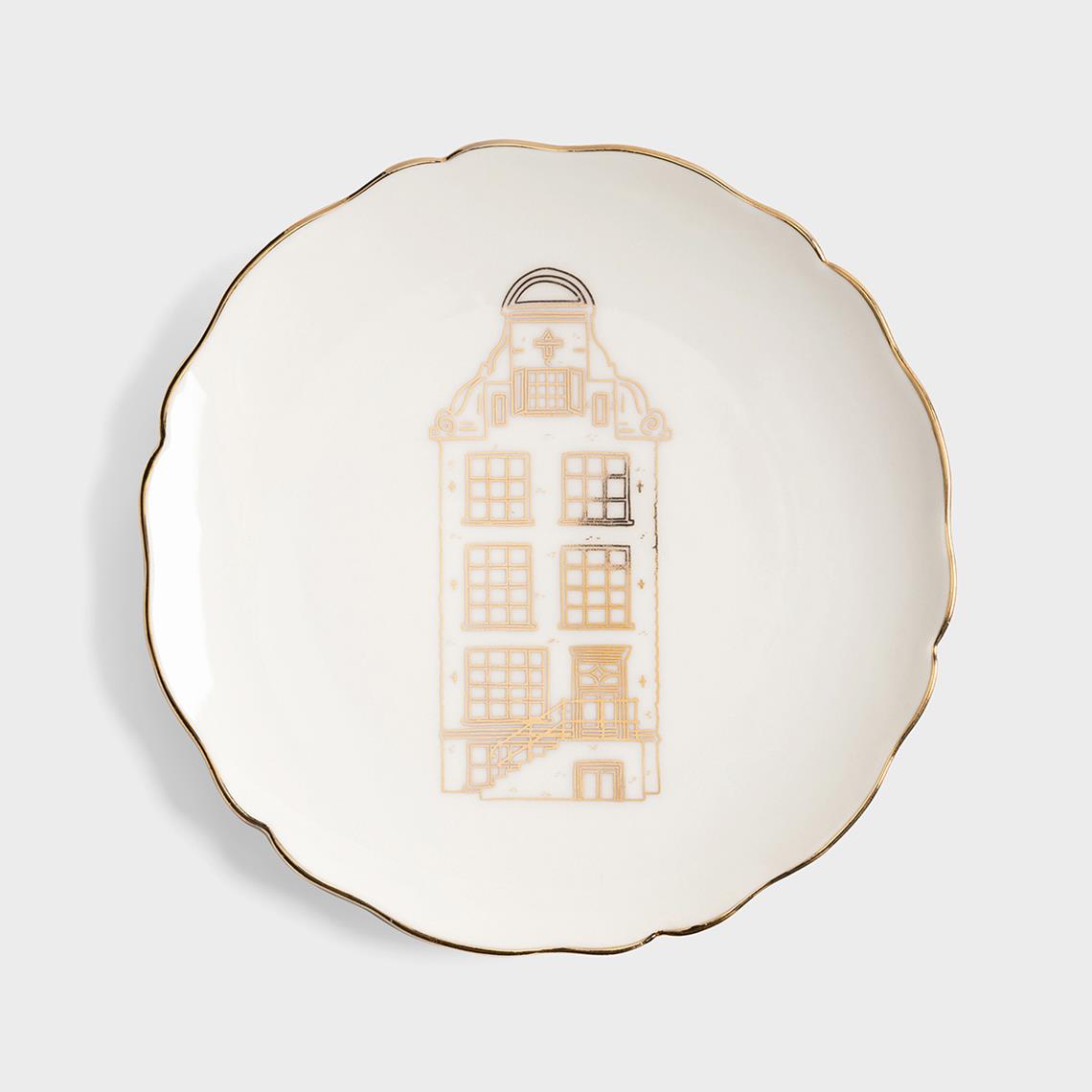 Plate canal house small set of 4