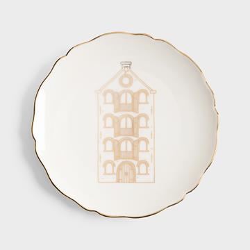 Plate canal house small set of 4