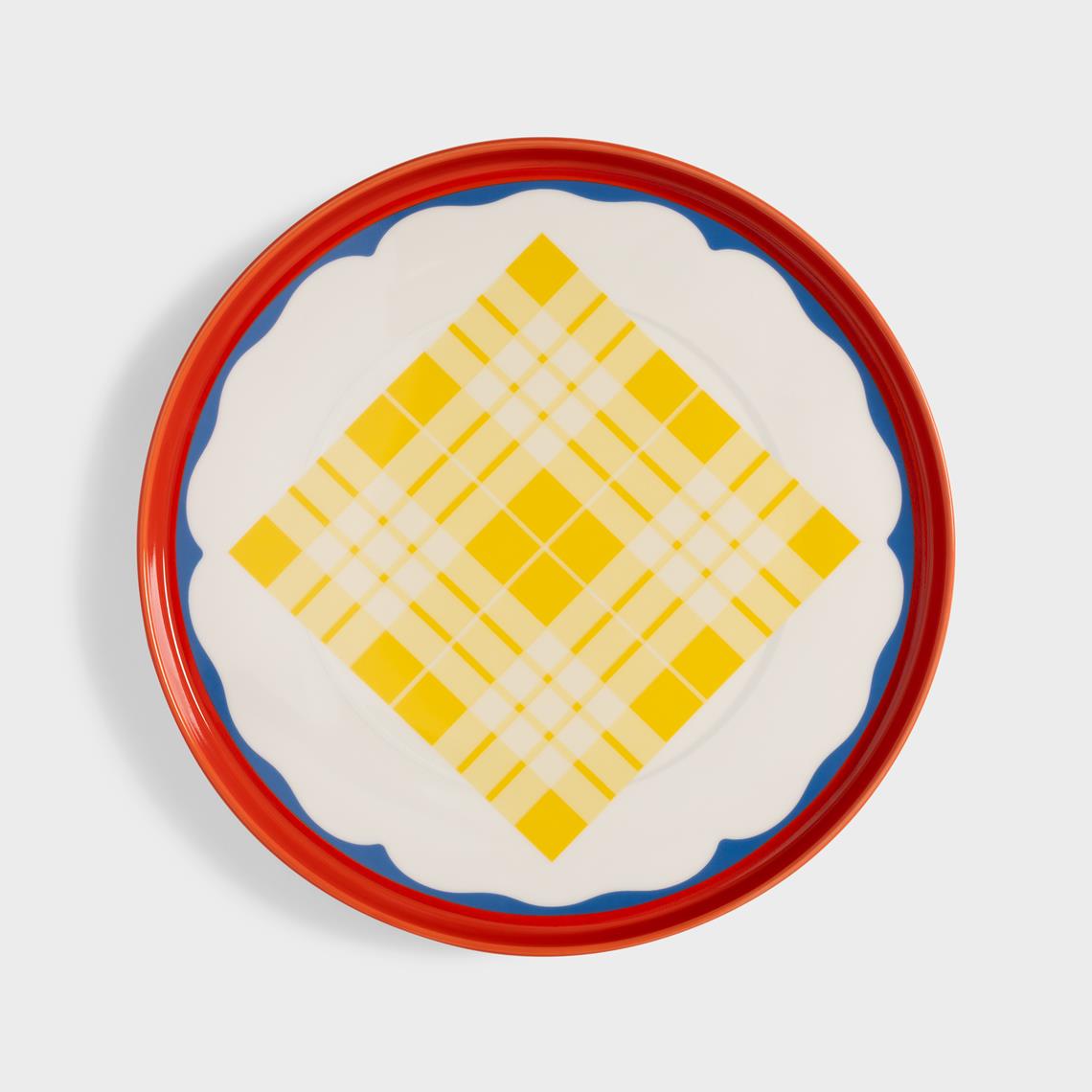 Plate daydream wave red