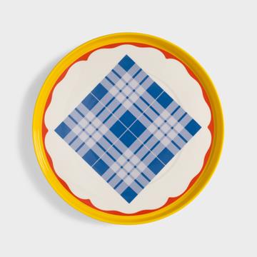 Plate daydream wave yellow