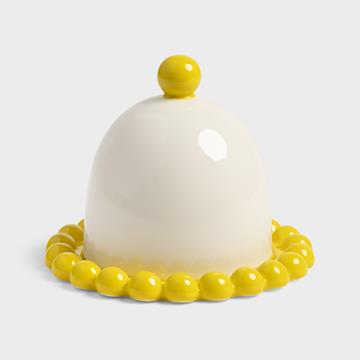 Butter dish perle yellow