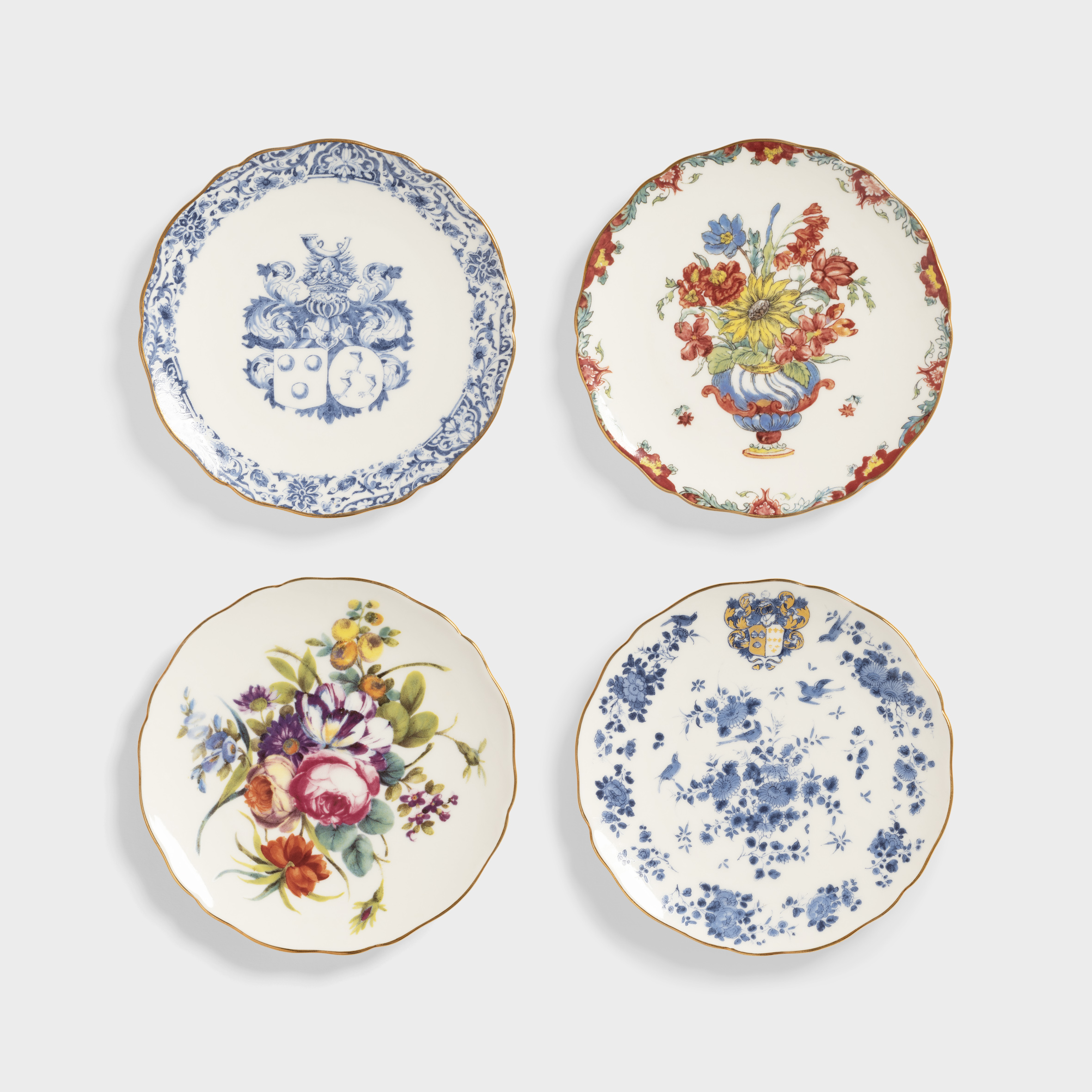 Plate patina set of 4