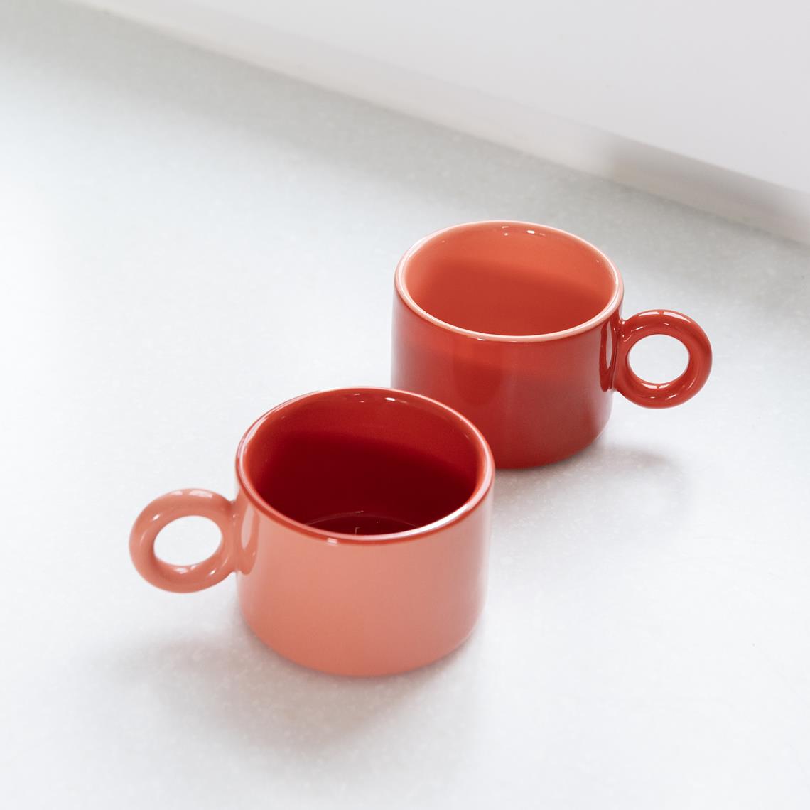 Mug chiquito red set of 2