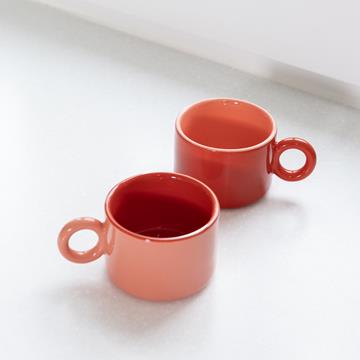 Mug chiquito red set of 2