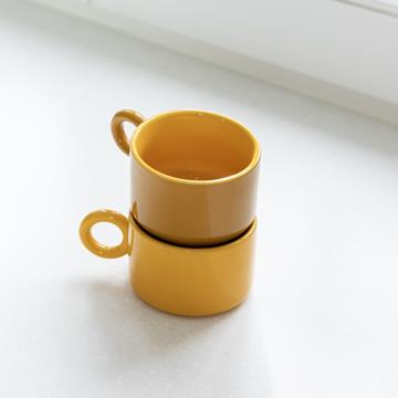 Mug chiquito ocher set of 2