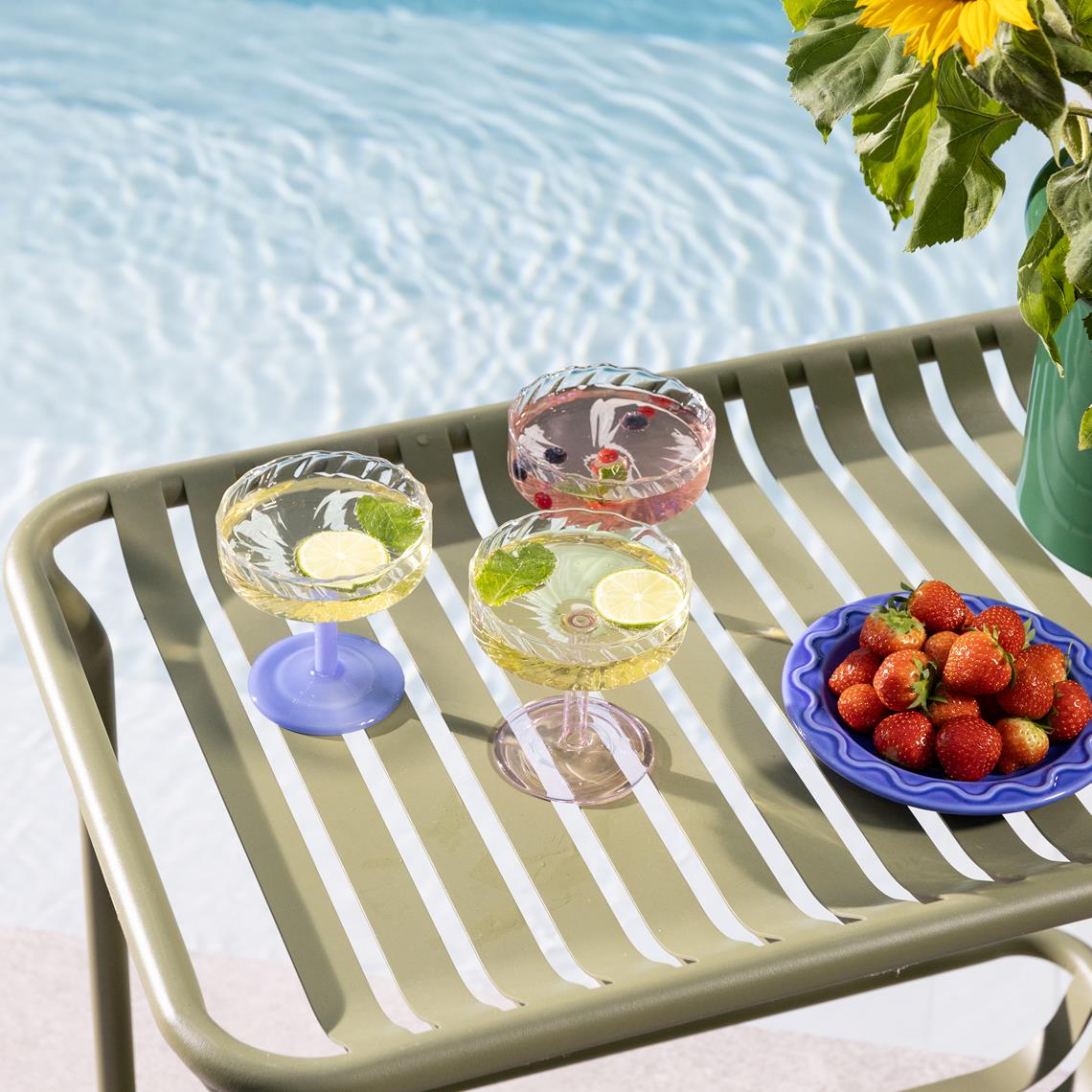 Coupe twirl blue set of 2