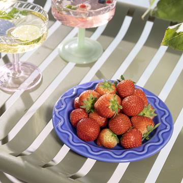 Plate mochi blue small set of 2