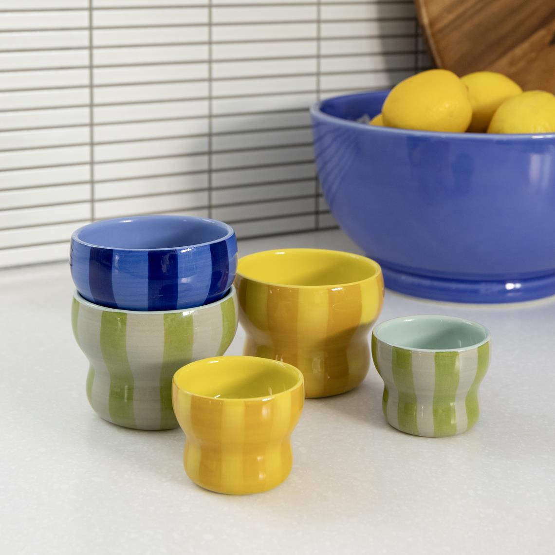 Mug circus large green set of 2