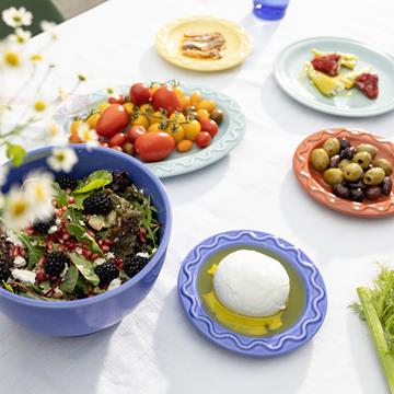 Plate mochi blue small set of 2