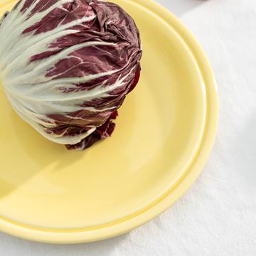 Plate mochi yellow medium set of 2