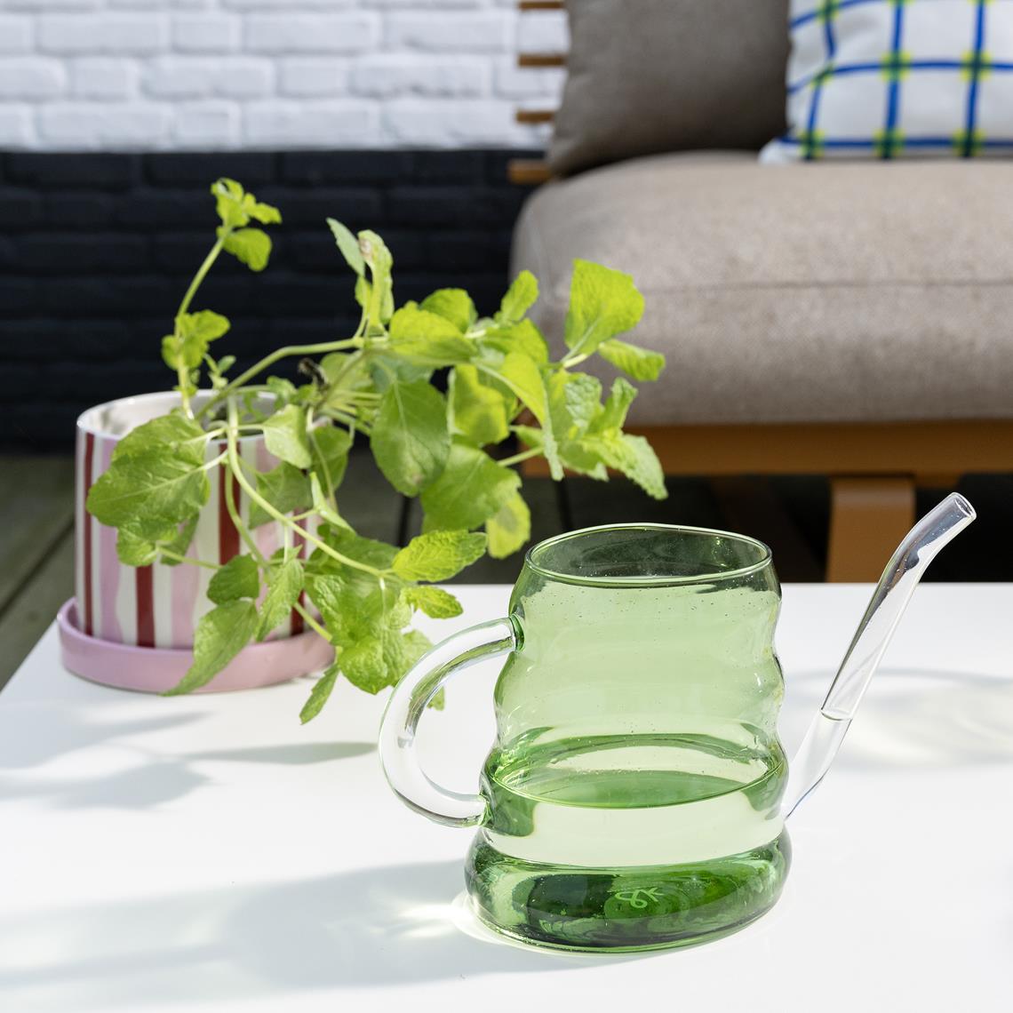 Watering can swell green