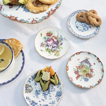 Plate patina set of 4