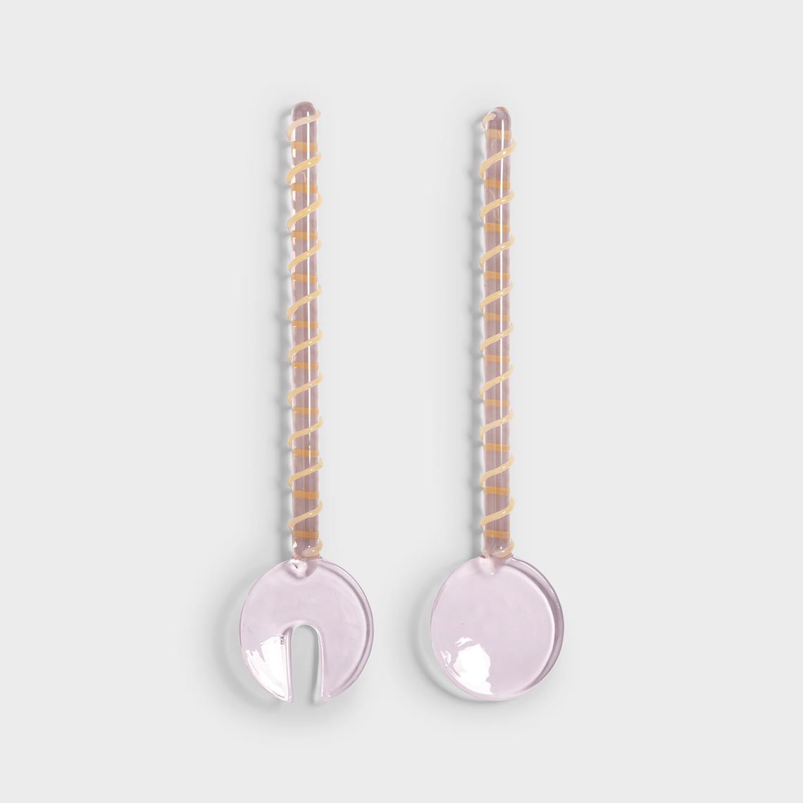 Salad server sling pink