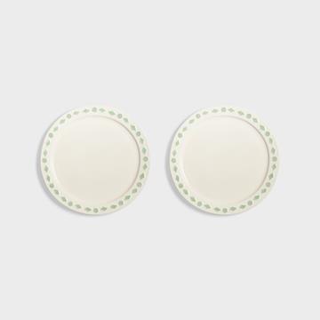 Plate folk mint large set of 2