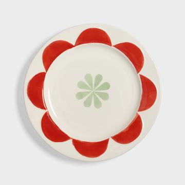 Plate folk small set of 4