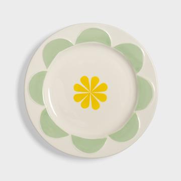 Plate folk small set of 4