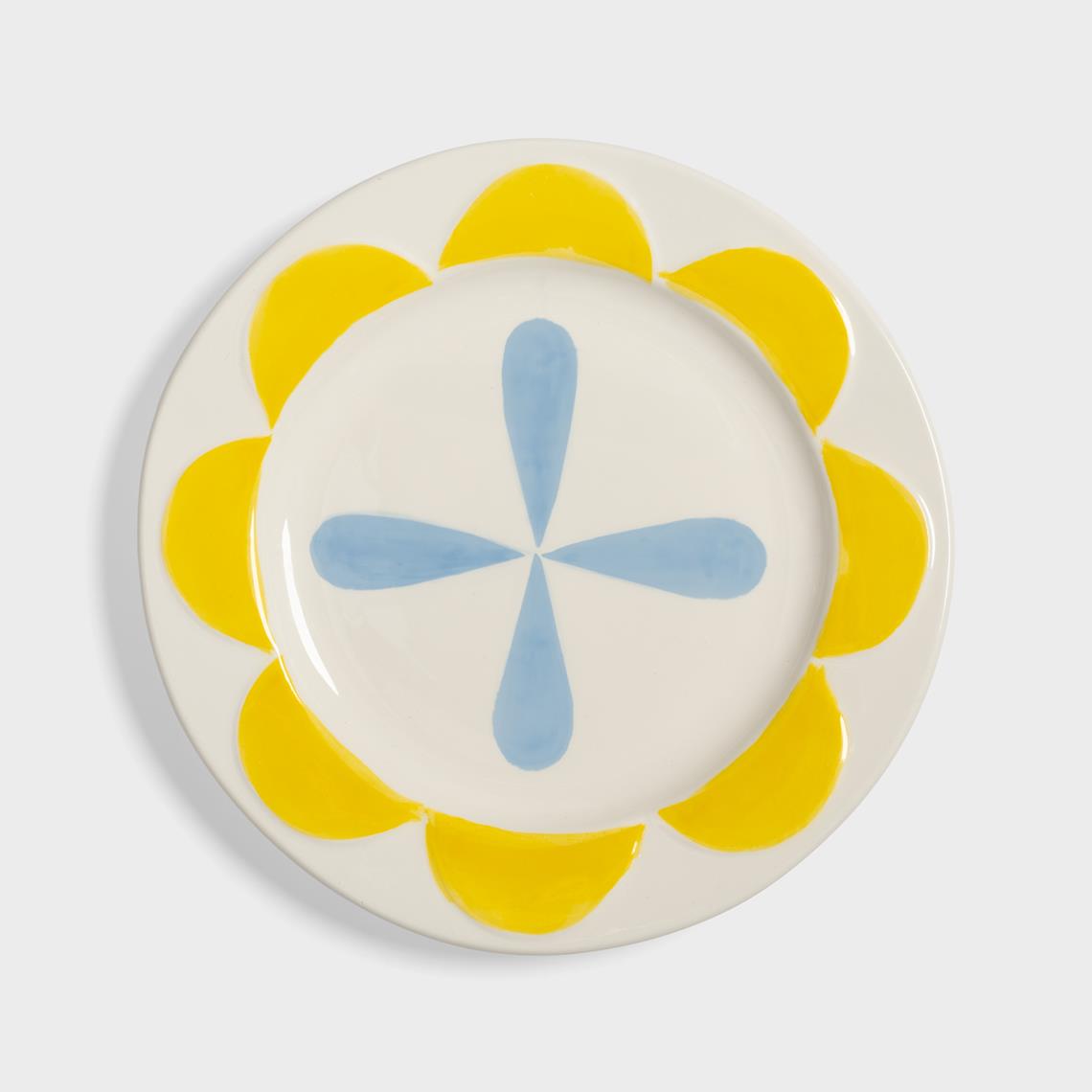 Plate folk small set of 4