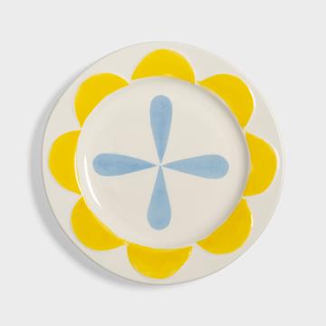 Plate folk small set of 4