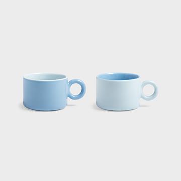 Mug chiquito blue set of 2