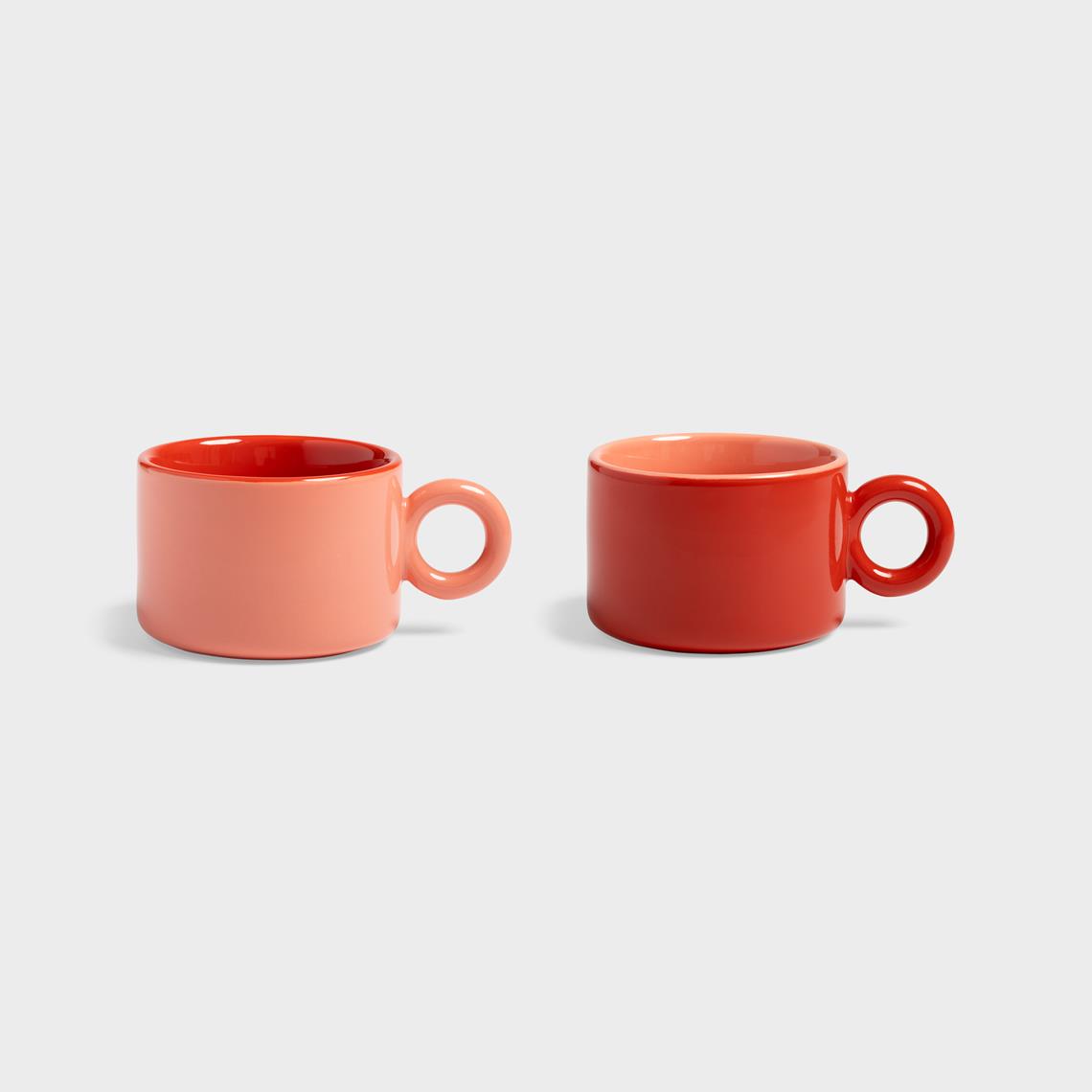 Mug chiquito red set of 2