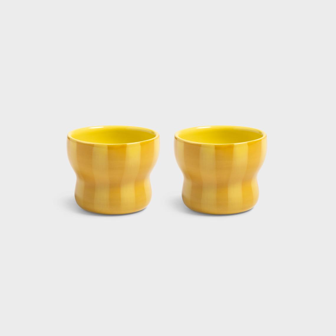Mug circus small yellow set of 2
