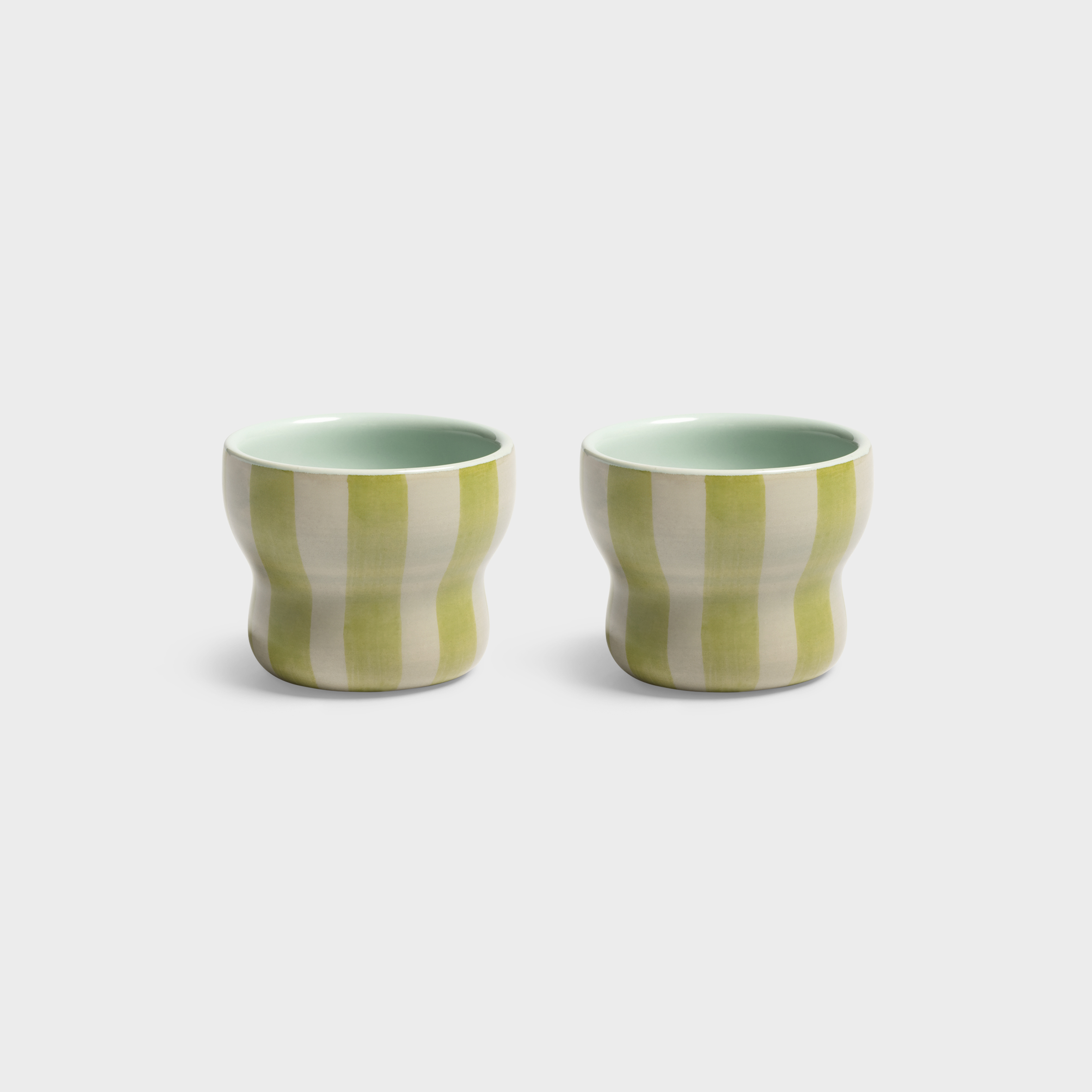 Mug circus small green set of 2