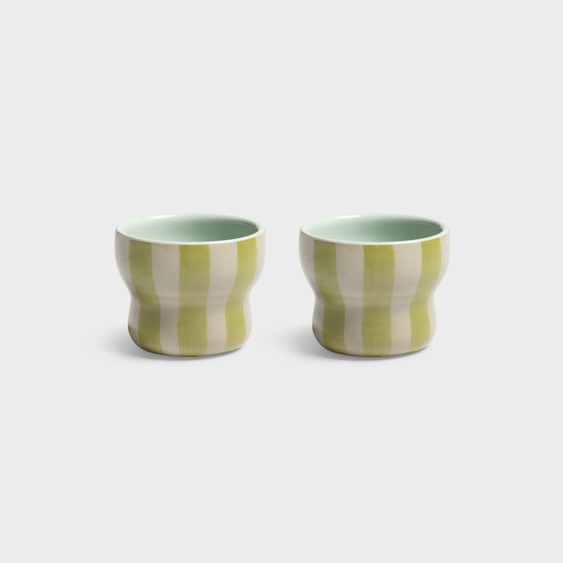 Mug circus small green set of 2
