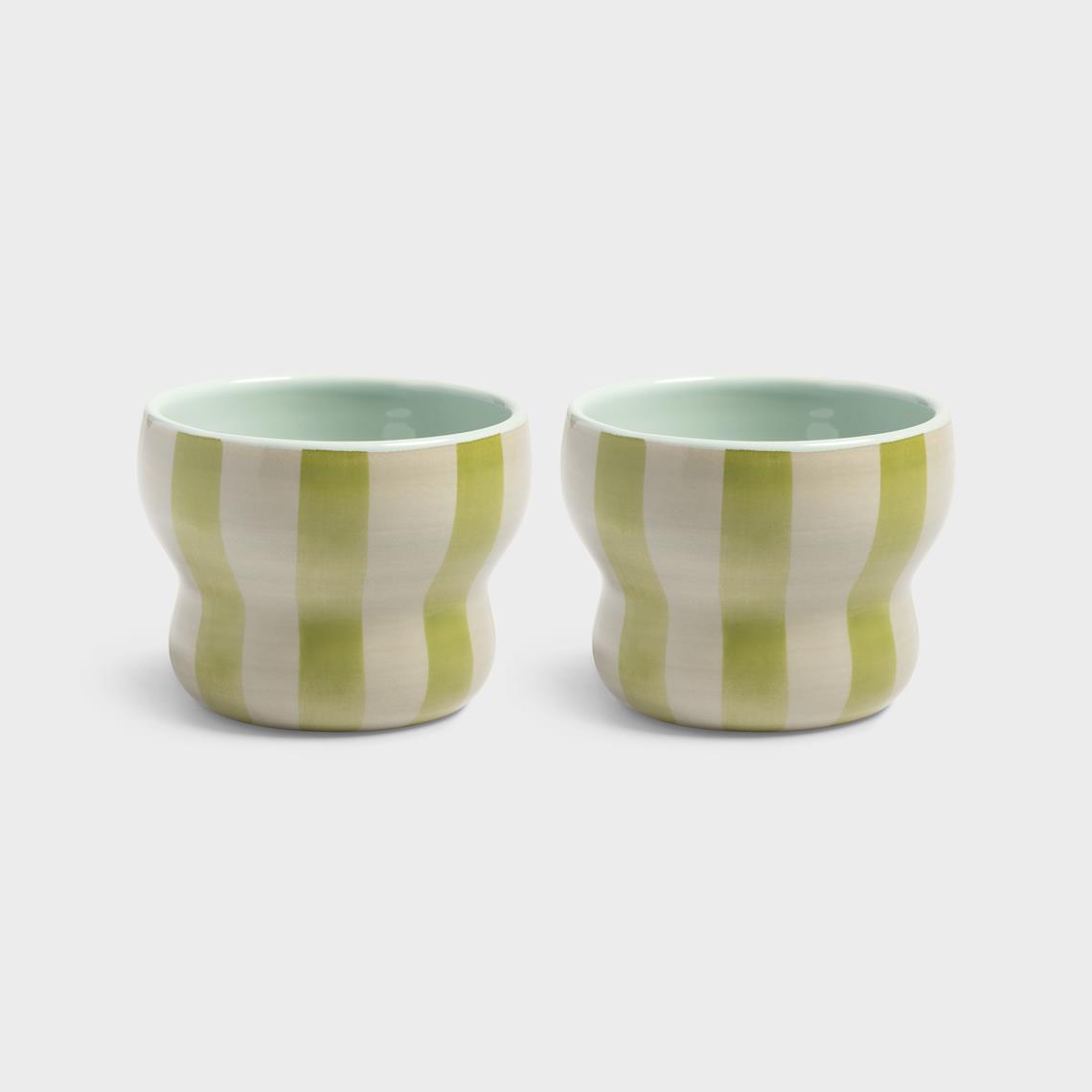 Mug circus large green set of 2