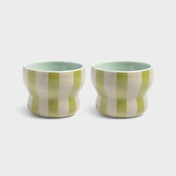 Mug circus large green set of 2