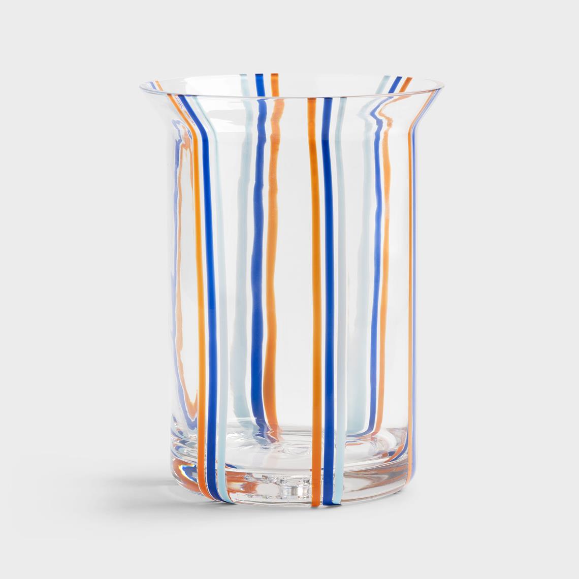 Vase yogu stripe blue