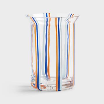 Vase yogu stripe blue