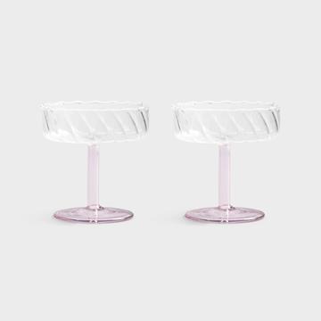Coupe twirl pink set of 2