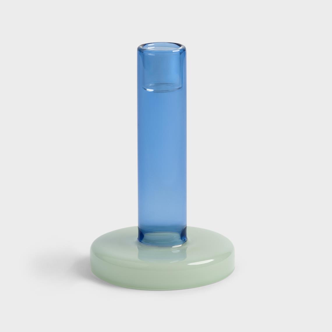 Bole candle holder S blue / aqua