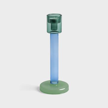 Bole candle holder L green / jade